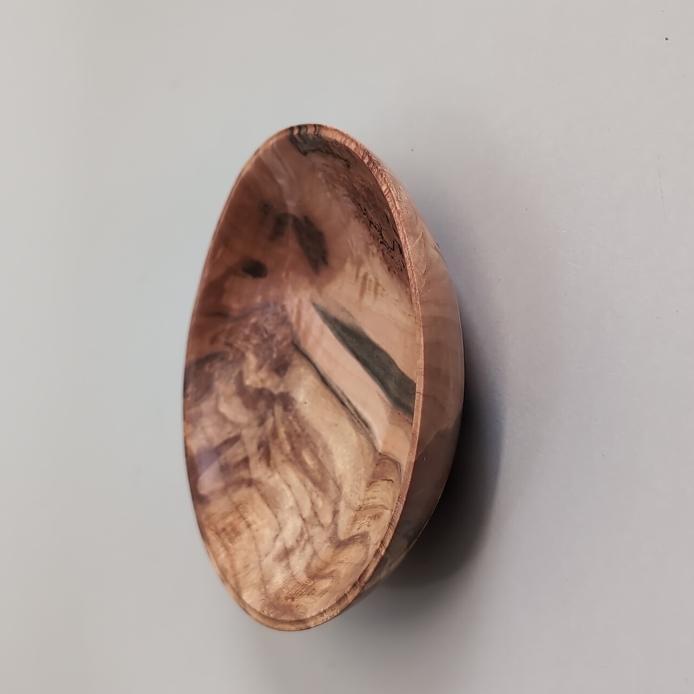 Alan Adler maple bowl (2018) fine art craft piece 6" Diameter - Picture 3 of 9